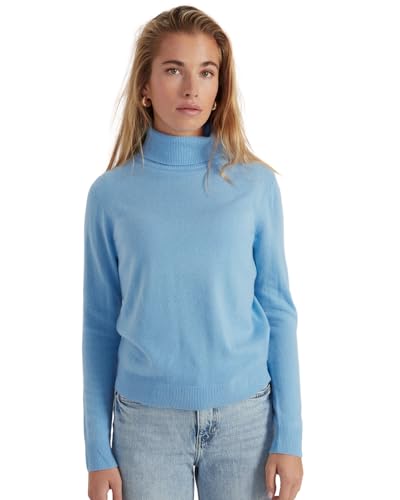 Image of Style & Republic Women's 100% Cashmere Slim Turtleneck Pullover Sweater