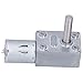 ZJchao Low Speed Gear Reducer Gear Motor Slow Speed DC 6V 12V Adjustable Speed with 8mm Threaded Shaft for Industrial Drive Device (DC12V 90RPM)