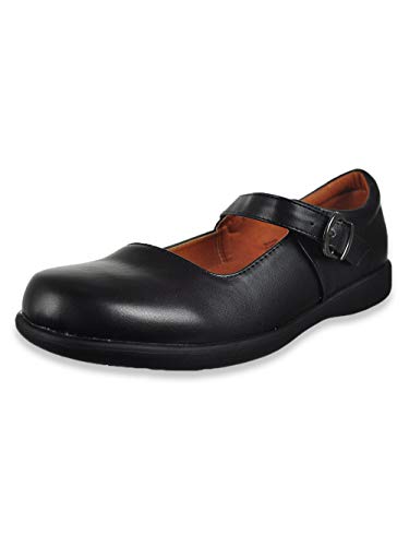 Girls' Mary Jane Shoes (Sizes 5-10) - Black, 7 Youth