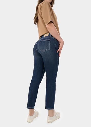 Jeans for Women Cotton High Stretch Straight Leg Jeans Soft Flexible Casual Pant3
