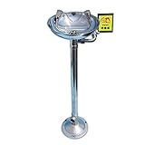 Emergency Eye Wash Station& Shower Set, 304 Stainless Steel Eyewash Station Shower with ABS Basin for Factory/Lab/Machinery/Building Industries (Color : Style 2, Size : Without Pedals)
