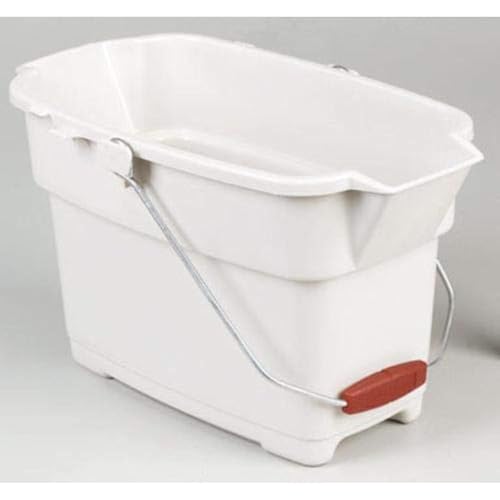 Image of Rubbermaid Roughneck Square Bucket, 14-Quart, Bisque, Comfortable /Durable Pour Handle, Sturdy Pail Bucket for Household Cleaning /Mopping