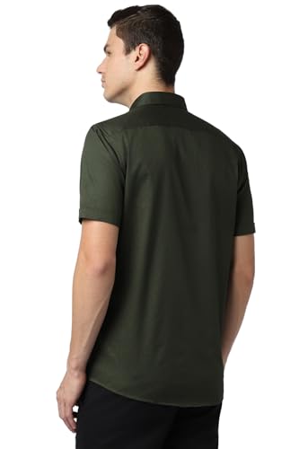 Image of Peter England Men's Casual Premium Summer Half Sleeve Shirt | 100% Cotton