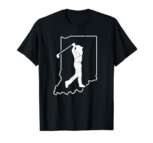Indiana Golfer Map T-Shirt