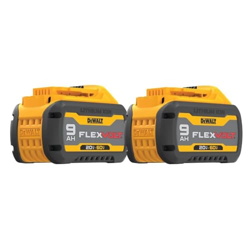 DEWALT FLEXVOLT 20V/60V MAX* Batteries, 9.0-Ah, 2-Pack (DCB609-2)