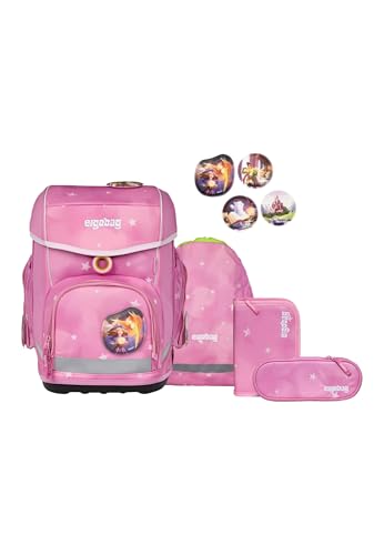 ergobag cubo Set ergonomischer Schulranzen Klassisch 5-teilig 1. Klasse...