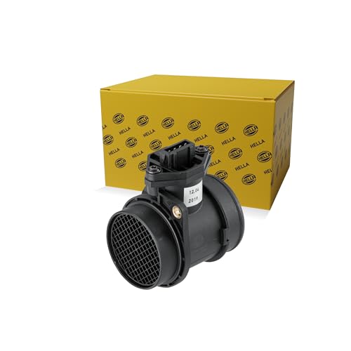 HELLA 8ET 358 095-411 Medidor de la masa de aire - 4polos - Tubuladura - sin junta