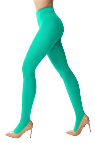 Image of leg elegant Women's 80 Den Microfiber Soft Opaque Tights Pantyhose