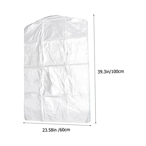 100pcs Garment Bags for Travel and Storage Lightweight Dust and Moisture Protection for Hanging Clothes Mil Cover for Dry Cleaning and Closet Organization2