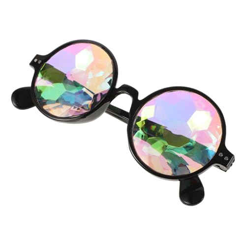 NOLITOY Kaleidascope Glasses Stylish Rave Glasses for Adults Boys and Girls Wear-resistant Party Supply