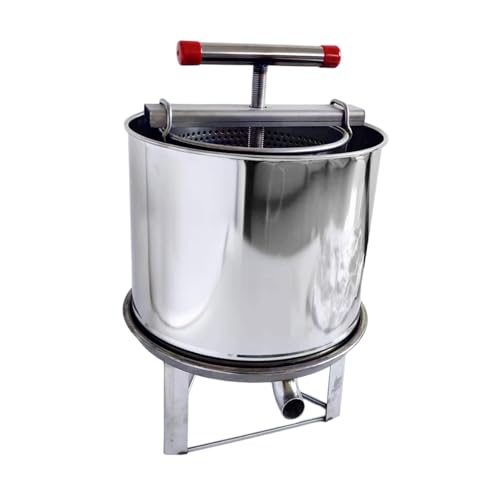 DeeRace 蜂蜜ジューサー 蜜を絞り器 蜂蜜 絞り機 圧搾機 蜂蜜分離器 絞り器 はちみつ絞り器 養蜂用具 蜜圧縮製蝋器 ステンレス鋼 手動 蜂蜜分離器 家庭用 砂糖絞り器 業務用 野菜脱水機 蜂蜜押さえ, ベンドマウス
