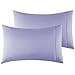 Taies d'oreiller Microfibre Lilas 50 x 65 cm Lot de 2, Housse de Coussin avec la Fermeture à Enveloppe