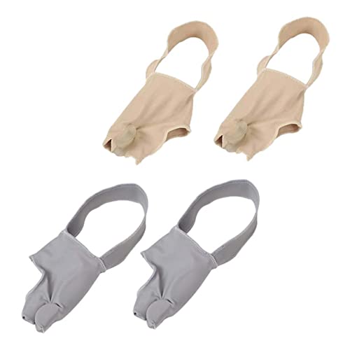 Healeved 2Pairs Socks and Protective Covers Skin Color and Soft and Comfortable Foot Sleeves for Bunion Relief