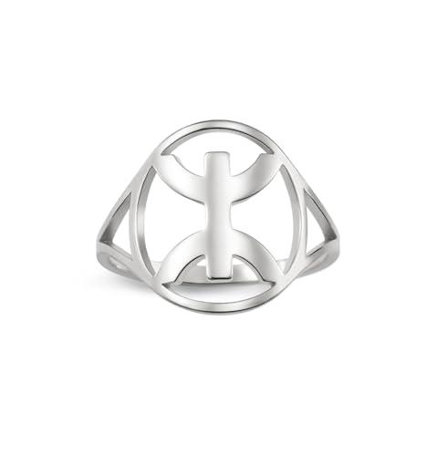 Bague africaine aux motifs berbères, style ethnique kabyle, bague amazighe, tribu musulmane, Égypte, bijoux religieux, fierté nationale, cadeau pour femmes...