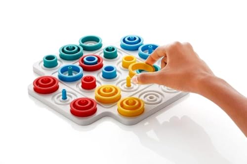 Image of Trip Trap Board Game for Kids Teens Adults Family Fun Brain Mind Strategy for 2-4 Players Table Top Interactive Toy with Colorful Rings