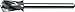 KYOCERA 155-2441.500 Series 155 Inverse Diameter Micro Drill Bit, 2 Flutes, 0.2441" Cutting Diameter, 130?, 0.5000" Cutting Length, 1/8" Shank Diameter, 1-1/2" Length,
