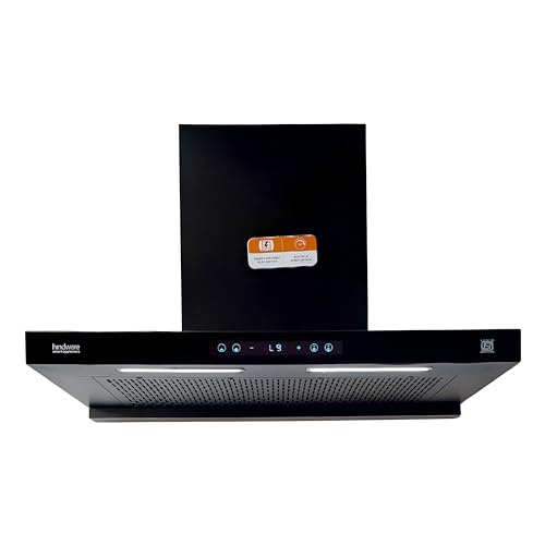 Image of Hindware Smart Appliances DARCIA BLDC 75 | | 1500 m /hr | Filterless Auto-Clean Kitchen Chimney With 9- Speed Motion Sensor & Touch Control | 2025 Model 75cm (Black)