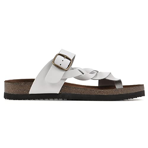 Image of WHITE MOUNTAIN Women's Crawford Signature Comfort Molded Footbed Braided Sandal