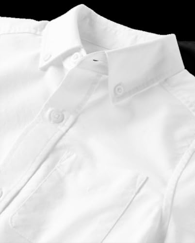 The Children'S Place 3001582 Boys Long Sleeve Oxford Button Down Shirt, White, Large Husky thumb #1