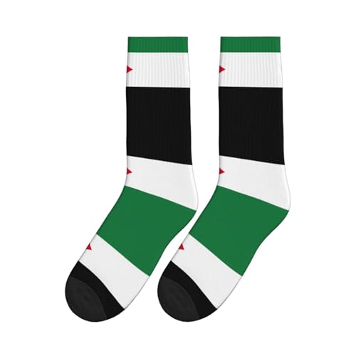 Jordanian Flag Women Men Mid Tube Crew Socks Athletic Running Socks Sport Wicking Suitable Gym Hiking4