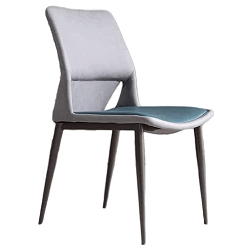 BKEKM Silla De Comedor Sillas de Comedor de Cuero, cómodas sillas Acolchadas de Ocio, Silla de Cocina nórdica para Sala de Estar, Dormitorio, Silla Lateral Simple