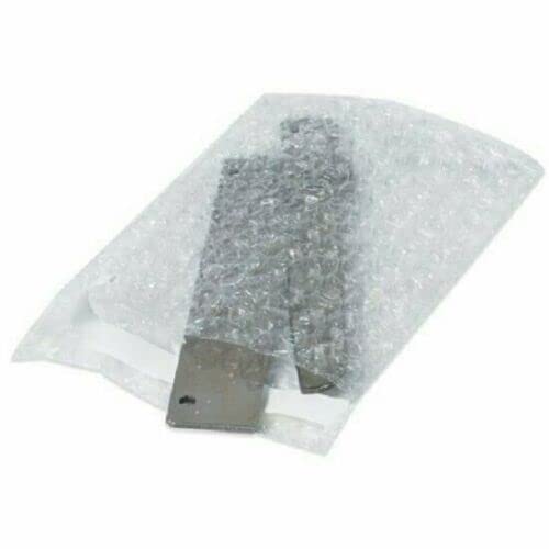 Supply Air 8x11 Clear Bubble Pouches Self-Seal Cushioning for Shipping and Storage, Multiple Pack Quantities