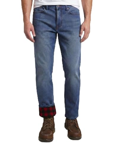 Weatherproof Vintage Fleece Lined Jeans Men - Regular Fit | Soft & Warm Cold Weather Insulated Fleece Winter Pants for Men