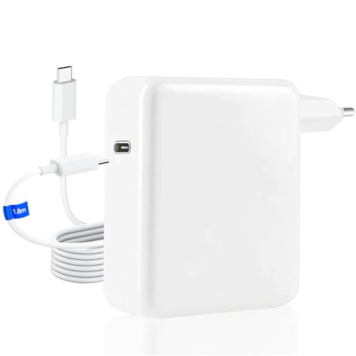 Cargador USB C 100W, Cable de Carga USB C Adaptador rápido Compatible con Mac Book Pro 13/14/15/16 Pulgadas/Mac Book Air 2024/2025/2026, Compatible con ThinkPad/HP/DELL, con Cable USB C C 1,8 m