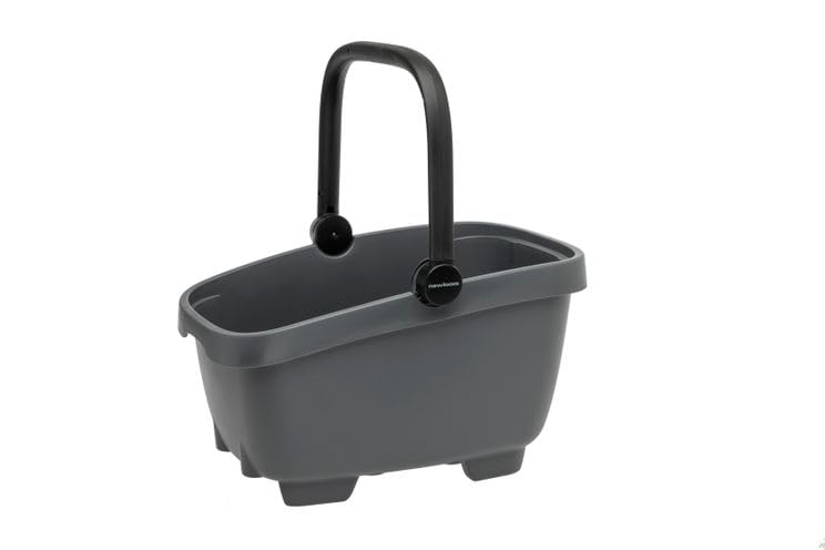 Panier à vélo MIK New Looxs Clipper gris 49 cm grand volume de rangement arrière