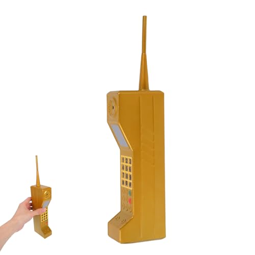 Teléfono celular retro de hierro dorado Tofficu para decoración vintage