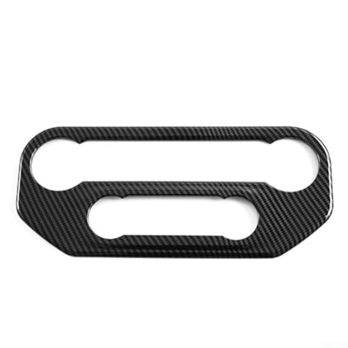 Karbonfaser-Stil Klimaanlage Schalter Panel Verkleidung Abdeckung für Ford für Bronco 2021+, ABS-Material, Kratzschutz und stilvolles Innen-Upgrade