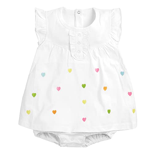 Bebé Niña Mono Sin Mangas Mameluco Body de Algodón Verano Vestido Peleles, 3-6 Meses Cover