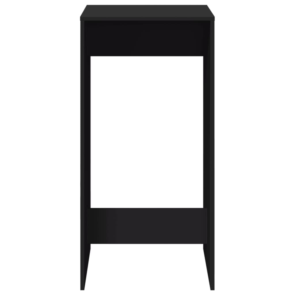 vidaXL Mesa Alta de Bar Madera de ingeniería Negra 51x50x103,5 cm