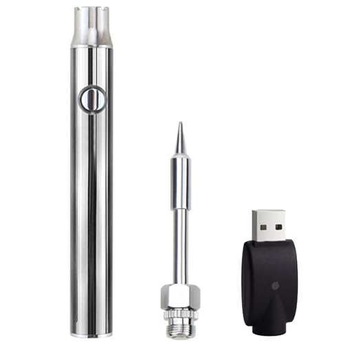 Pen Batería de carro roscado 510 Pen de soldadura inalámbrica USB 3 niveles Batería de para reparación de electrodomésticos, 350 mAh incorporado (astillas)