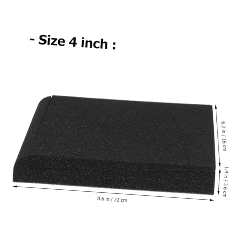 4 piezas de almohadillas de espuma aislantes para altavoces, foam acústico para separación y absorción de sonido miniatura 2