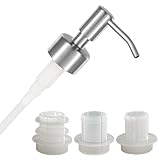 ALTGLAS Seifenspender Pumpkopf 'Budapest' - Edelstahl Aufsatz mit Set aus 3 Dichtungsringen für...