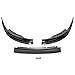 HECASA Front Bumper Lip Compatible with 2013-2014 Ford Mustang GT Lower Spoiler PP Plastic Black 3Pcs