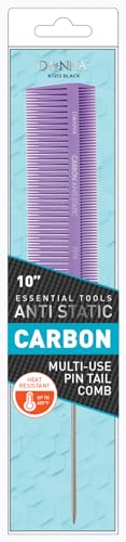 Peine Donna Anti Static Carbon 10" Resistente al Calor miniatura 1