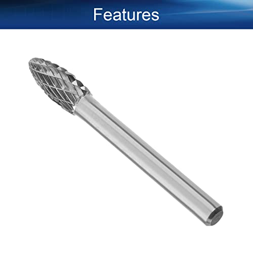 Fresa rotativa ovalada doble corte 8mm para madera y metal miniatura 3