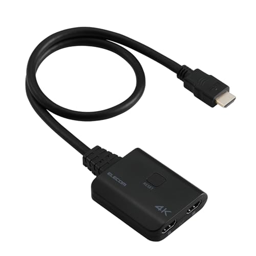 Amazon | エレコム HDMI 分配器 4K/30Hz 1入力2出力 同時出力 給電