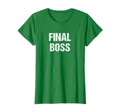 Final Boss T-Shirt, Women, Kelly Green, X-Small