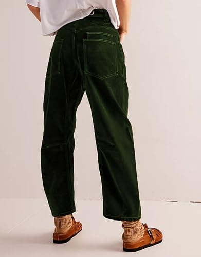 Kedera Mid Rise Barrel Pant Women 2025 Spring Drawstring Wide Leg Denim Jean Trousers Baggy Boyfriend Jean with Pockets4