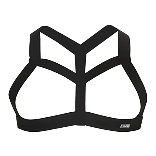 Mens Harness Belt Nylon Elastic Body Shoulder Strap Sexy Halter Club Wear Cosplay Costume