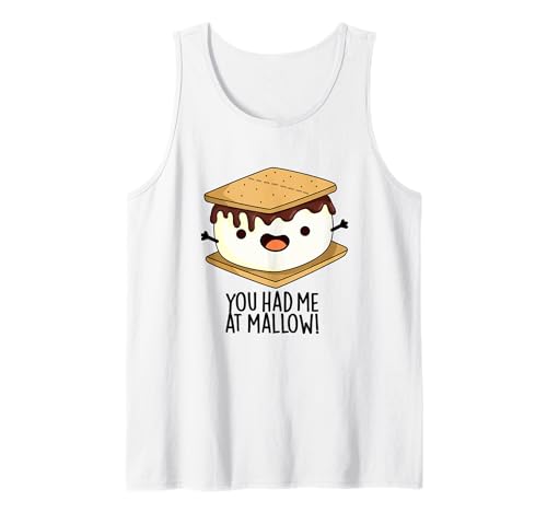 You Had Me At Divertente Smore Pun Canotta malva