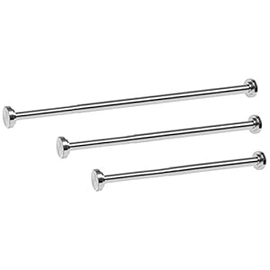 Duschvorhangstange Edelstahl Teleskopstange Von 40-230cm Länge auswählbar Ohne Bohren (Stange 55-86cm)