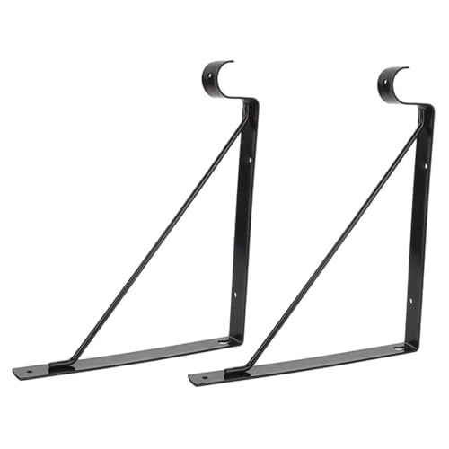 SHINEOFI 2 Piezas Soporte de Estante Pared de Metal y Resistente para Estanterías Flotantes y Plantas Instalación