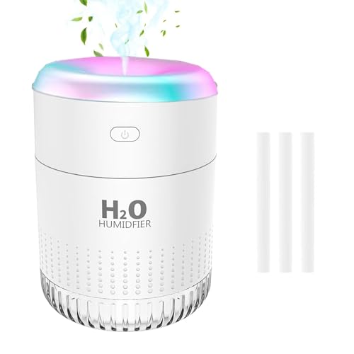 KARFUN Mini Umidificatore con Luce 7 Colori