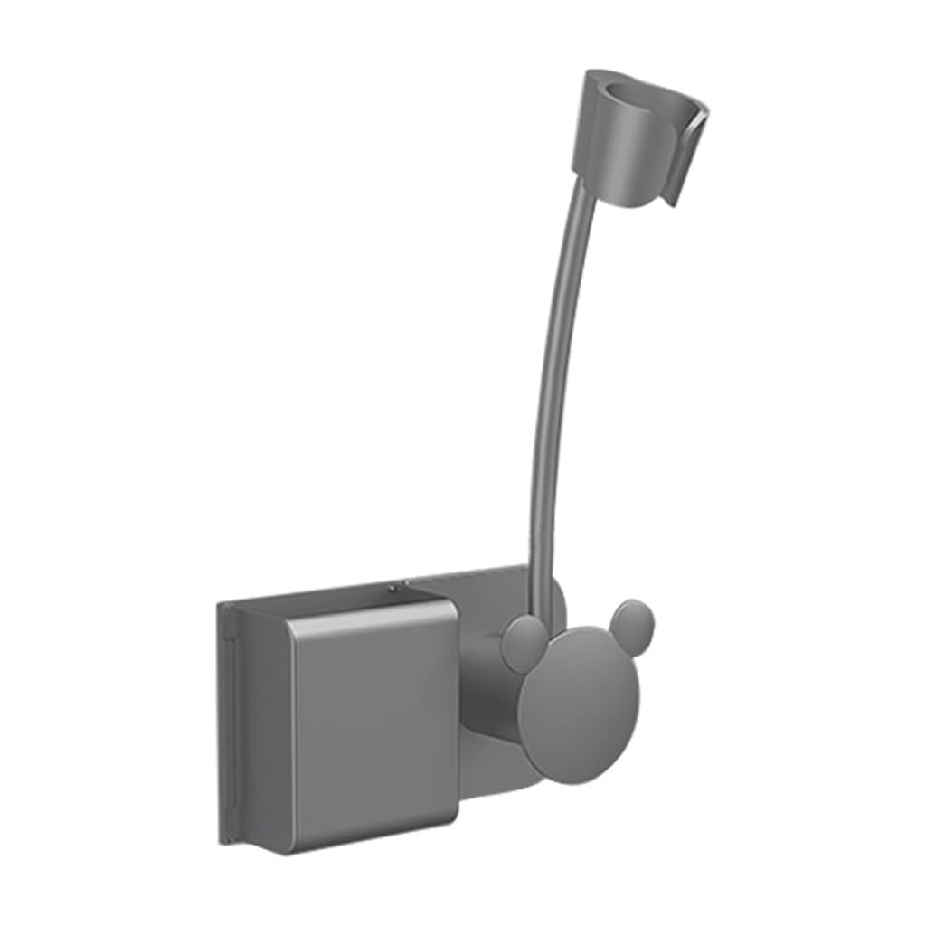 Soporte para secador de pelo, estante de almacenamiento manos libres para baño, práctico organizador de pared para secadores de pelo, diseño eficiente y funcional