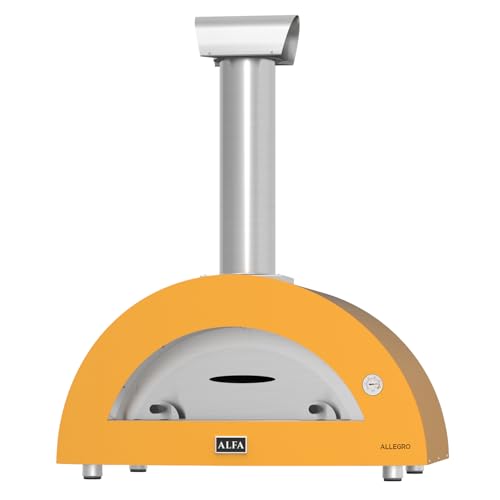 Horno de leña Allegro Top Alfa Forni. Amarillo