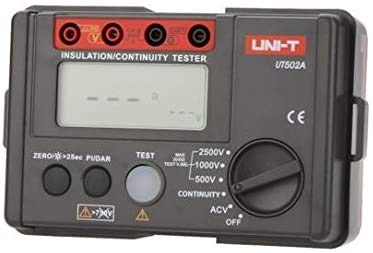 UT502A 2500V Insulation Resistance Tester Megohmmeter Voltmeter Continuity Tester w/LCD Backlight